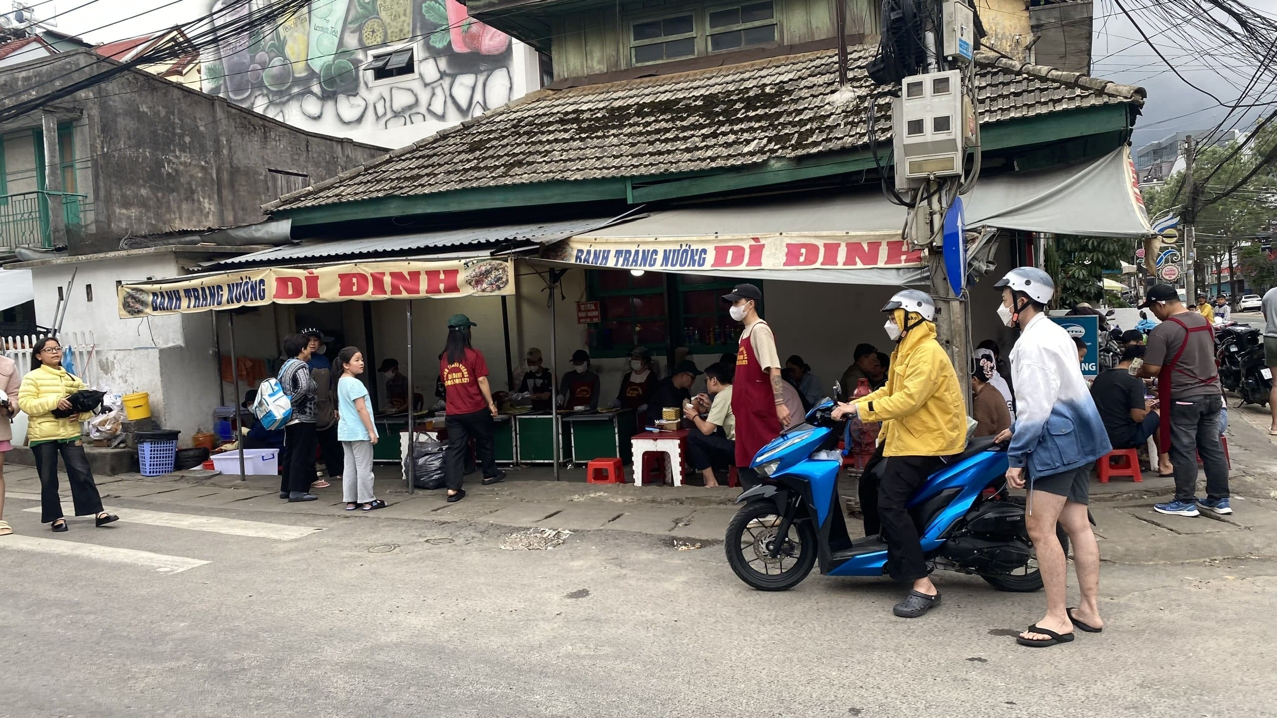 Đà Lạt Quán bánh tráng nướng Dì Đinh Đà Lạt