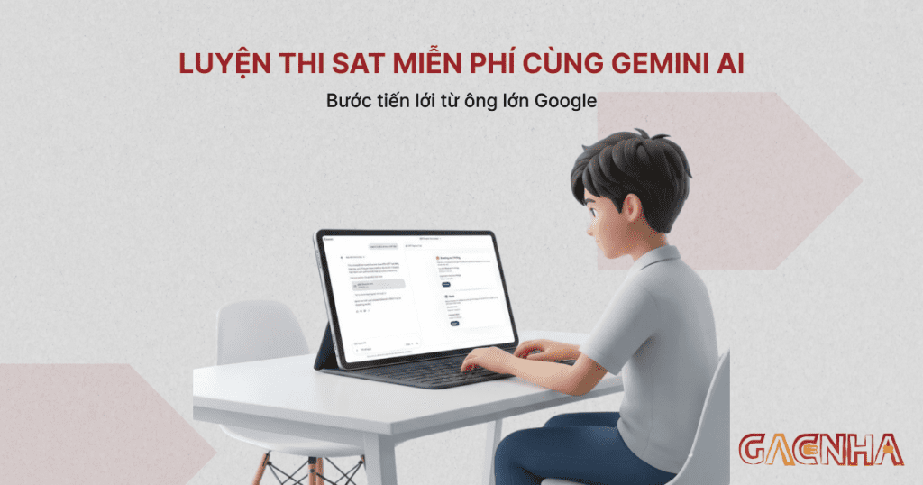 công cụ luyện thi SAT miễn phí trong Gemini AI
