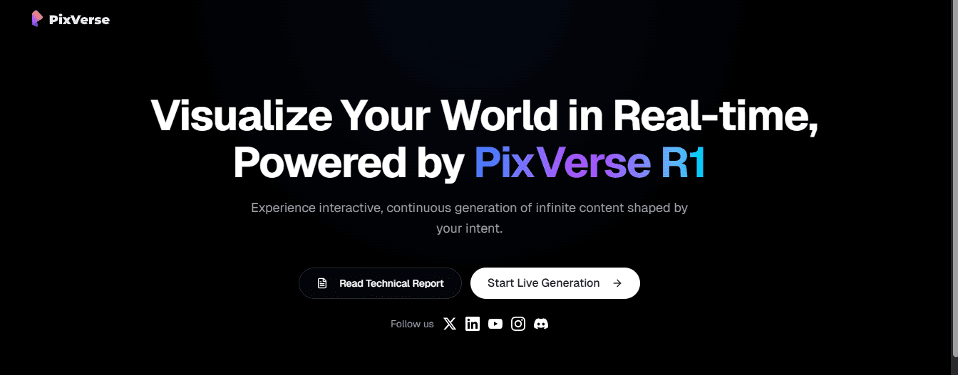 PixVerse R1 liên tục tạo ra nội dung dựa trên ý định của bạn.