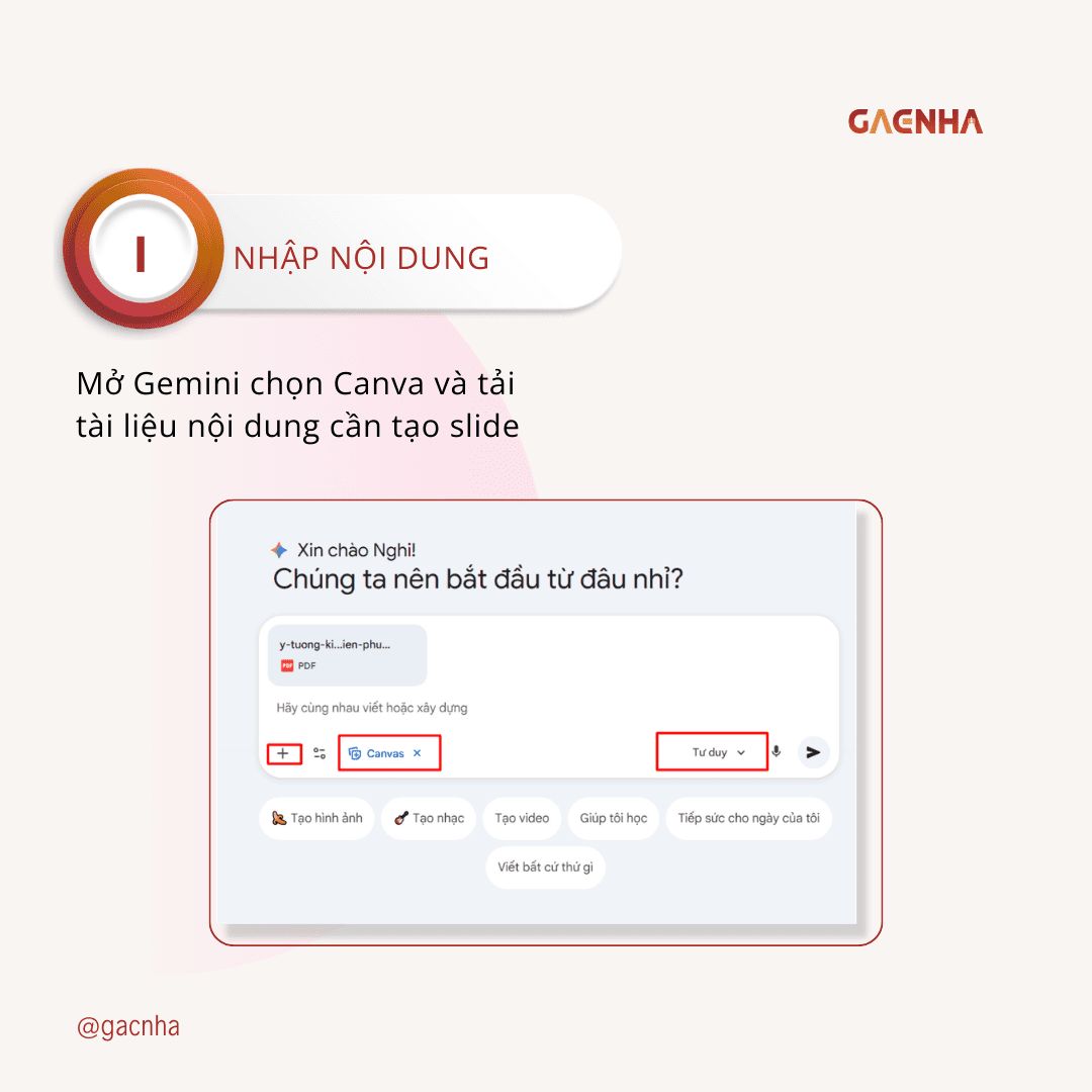 cách tạo slide bằng Gemini